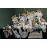 A COLLECTION OF DEMDACO 'WILLOW TREE' FIGURES, over twenty five figures to include Together, Hero,
