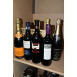 ALCOHOL, Seven bottles of assorted Alcohol comprising one bottle of VEUVE CLIQUOT PONSARDIN