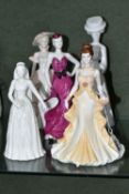 FIVE COALPORT AND SPODE FIGURINES, comprising Coalport: The Collingworth Collection 'Beverley', an