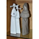 TWO LLADRO FIGURES, comprising a Gres Monk no 2060, sculptor Salvador Debon, issued 1997-1998, and