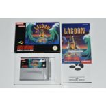 LAGOON SNES COMPLETE IN BOX, box only has minor wear and tear, game and manual are included inside