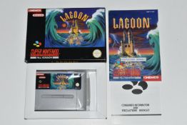 LAGOON SNES COMPLETE IN BOX, box only has minor wear and tear, game and manual are included inside