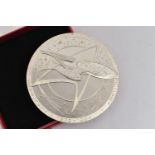 A SILVER STAR TREK MEDALLION, The Motion Picture, 15th Anniversary 1979-1994, with Calander to the