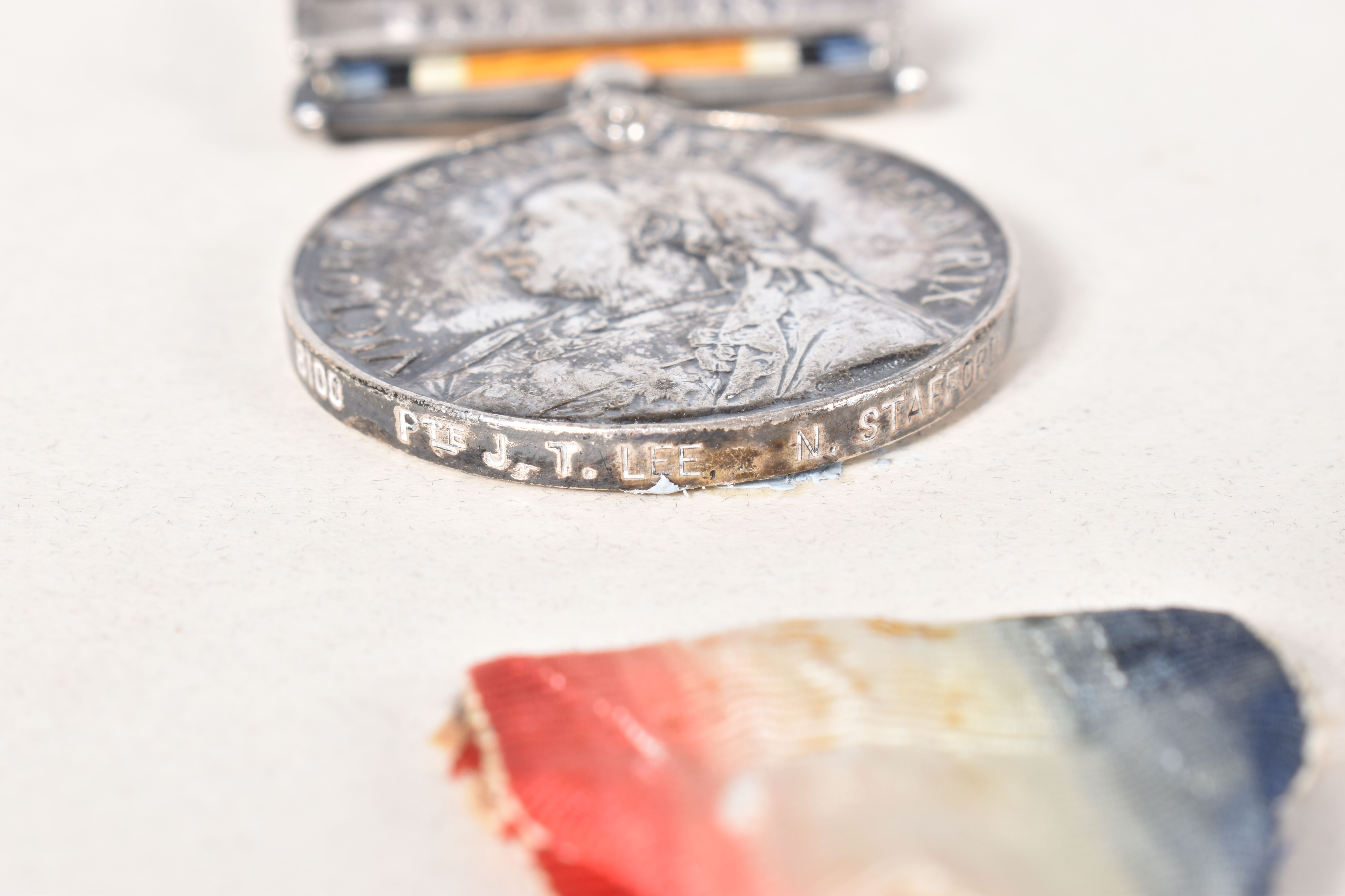 A NORTH STAFFORDSHIRE REGIMENT BOER WAR AND WWI 1914 MONS STAR TRIO OF MEDALS, the Boer War pair are - Image 6 of 25