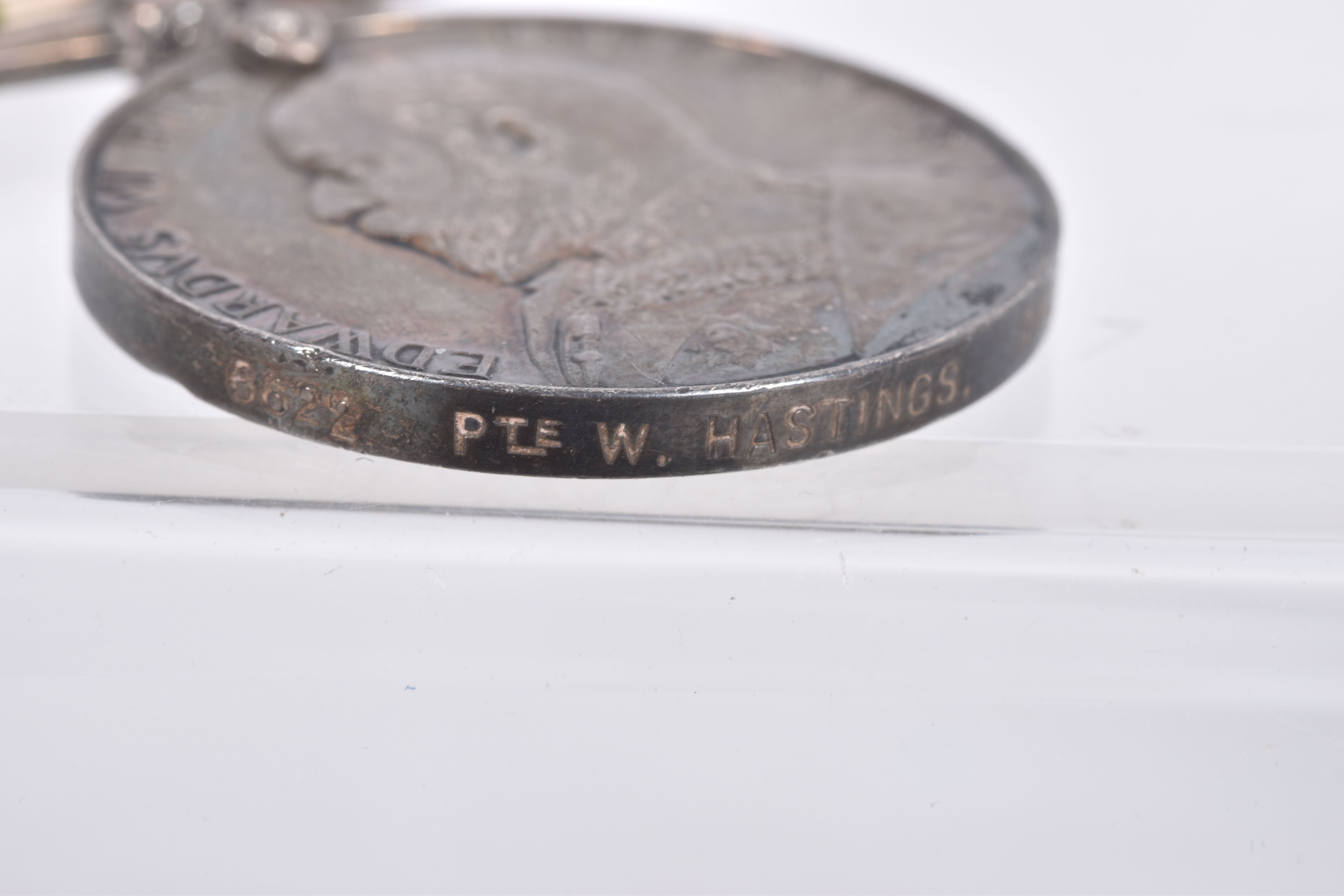 A BOERWAR AND WWI GROUP OF MEDALS, the QSA and KSA are both correctly named to 6622 PTE W HASTINGS - Image 9 of 25