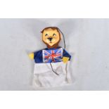 AN UNBOXED PELHAM 1966 WORLD CUP WILLIE HAND/GLOVE PUPPET, missing ball from the end of the