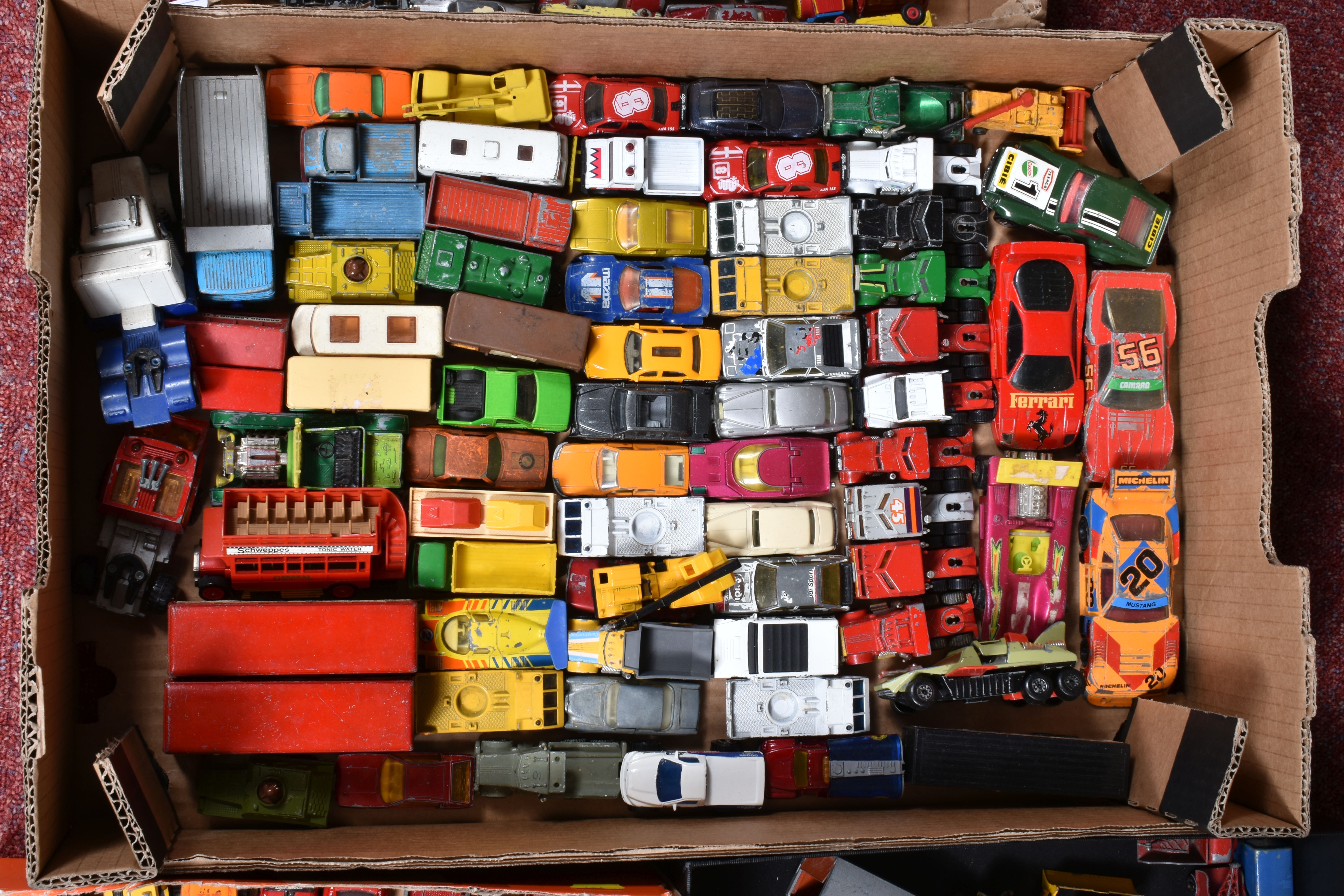 A QUANTITY OF UNBOXED PLAYWORN DIECAST MATCHBOX VEHICLES, presented in six boxes to include - Image 3 of 7