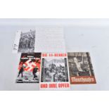A COLLECTION OF LEAFLETS TO INCLUDE HITLER AT WAR, AND THE SS EXECUTIONERS and their vicims
