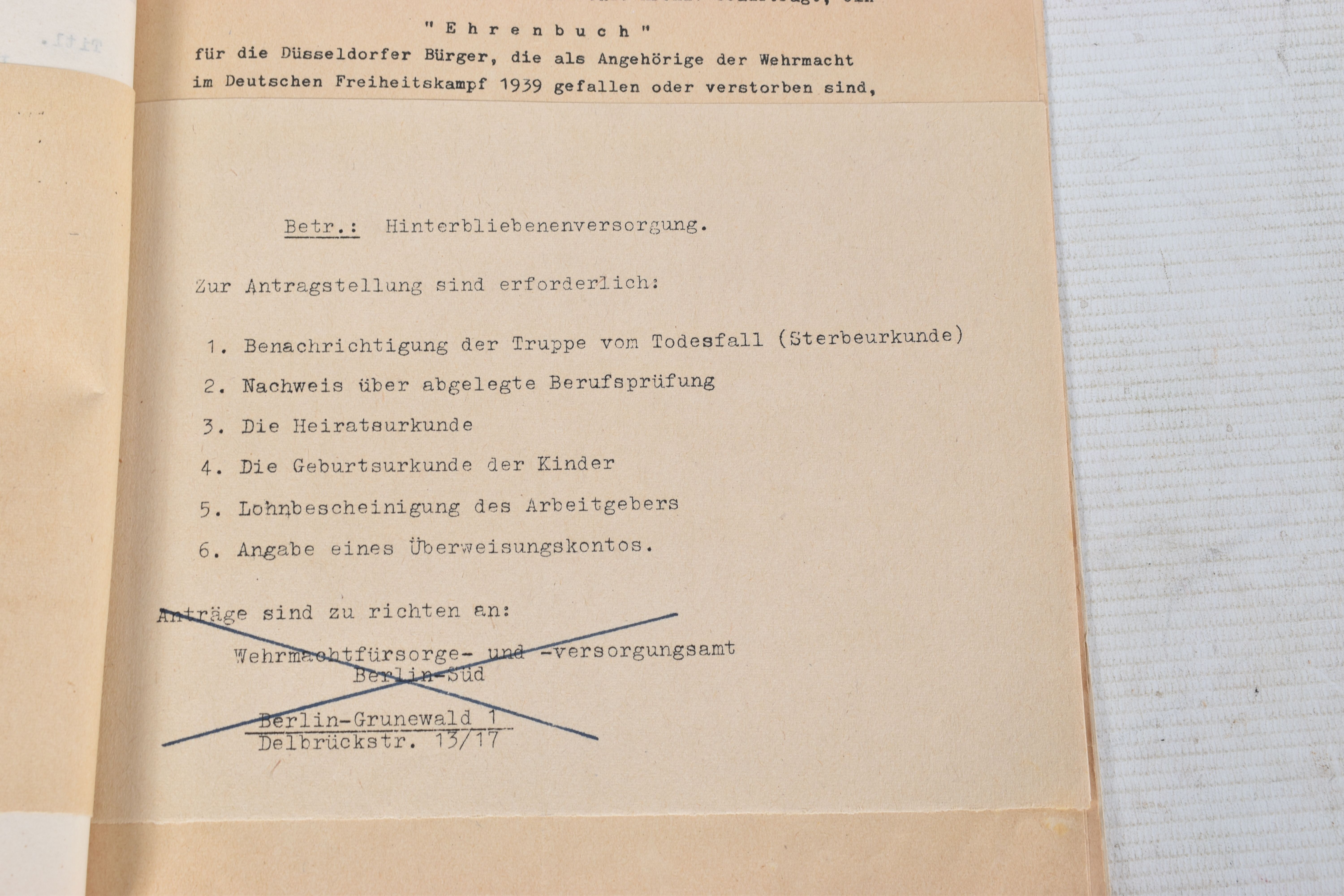 A LARGE COLLECTION OF DOCUMENTS FOR WALTER SCHNADT, to include documents, photo, and a card, he - Image 35 of 46