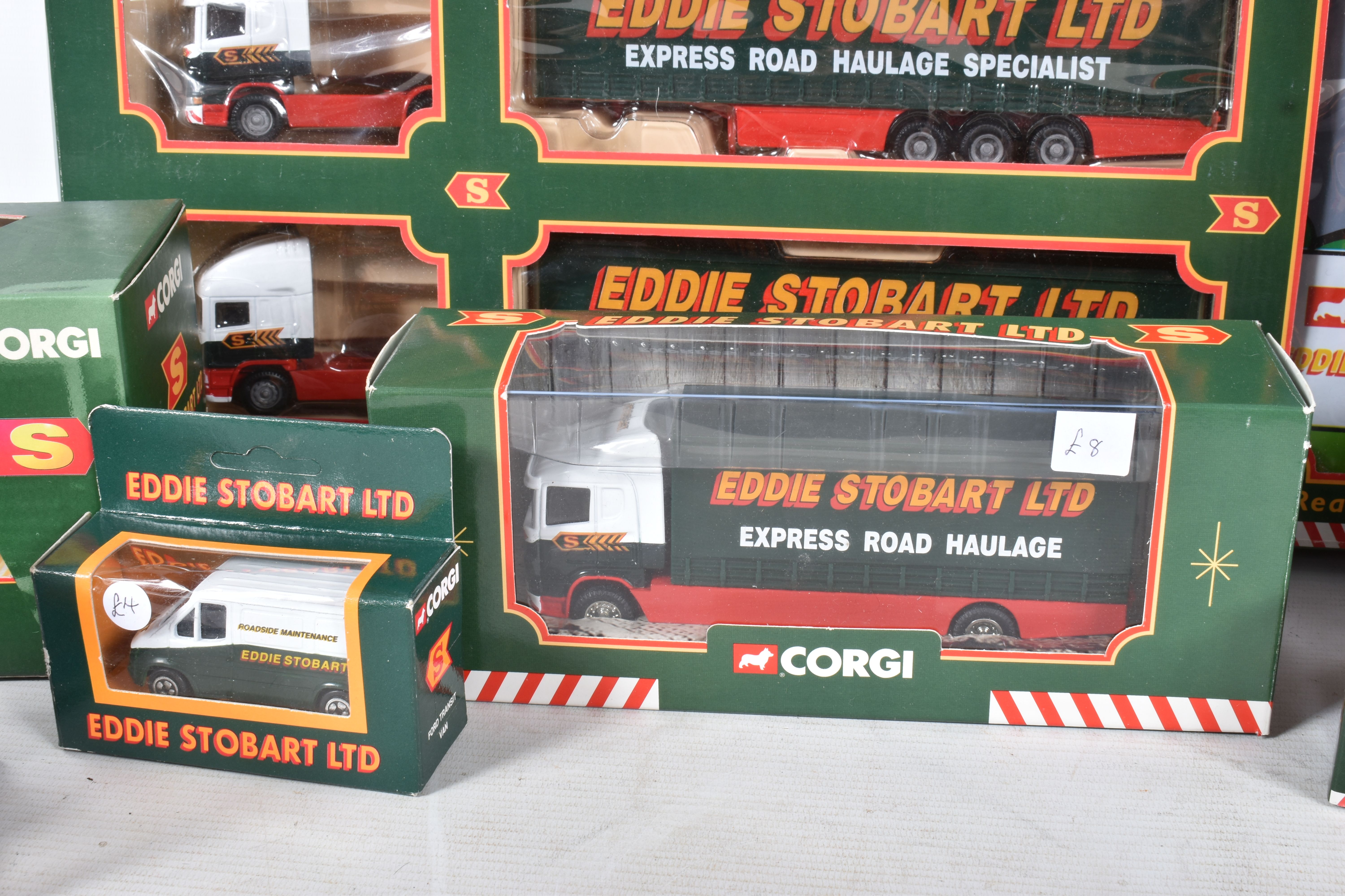 A QUANTITY OF BOXED CORGI EDDIE STOBART VEHICLES AND OTHER DIE-CAST MODELS, to include a Truck Set - Image 6 of 10