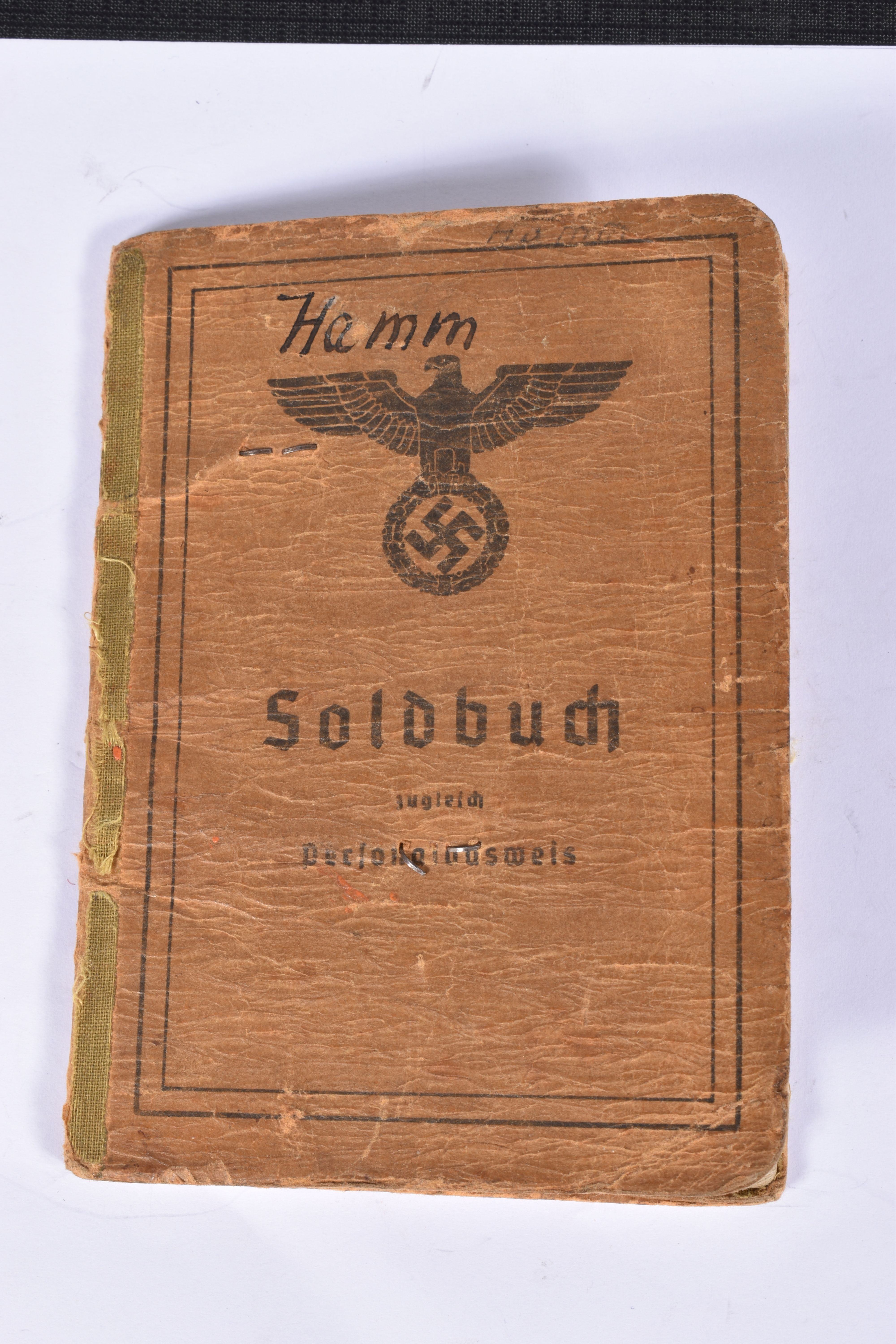 WWII SS SOLDBUCH SS PANZER GRENDADIER FOR OTTO HAMM, UNIT 3rd SS Panzer Grendadier Regt (Danish - Image 3 of 17