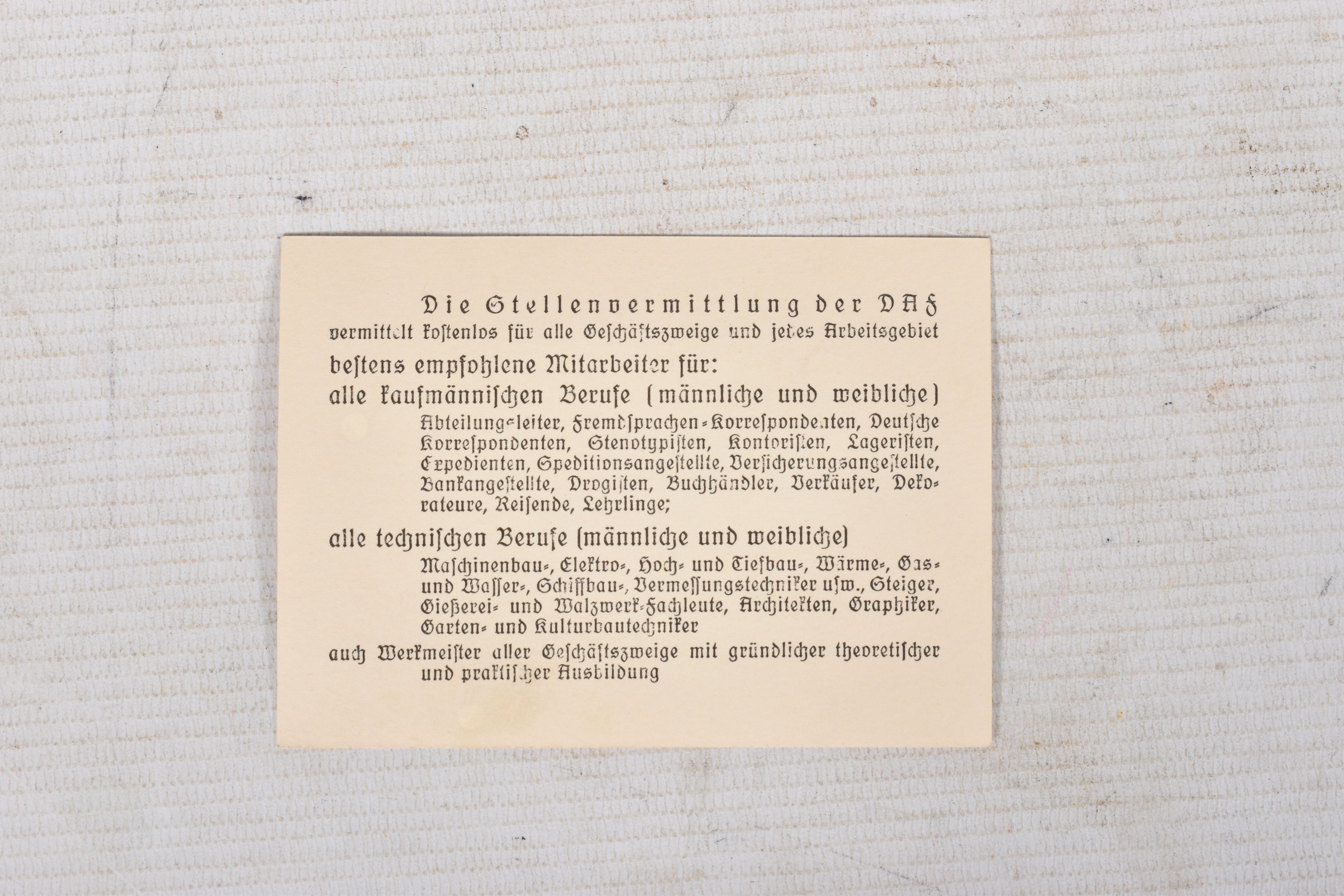 A LARGE COLLECTION OF DOCUMENTS FOR WALTER SCHNADT, to include documents, photo, and a card, he - Image 5 of 46