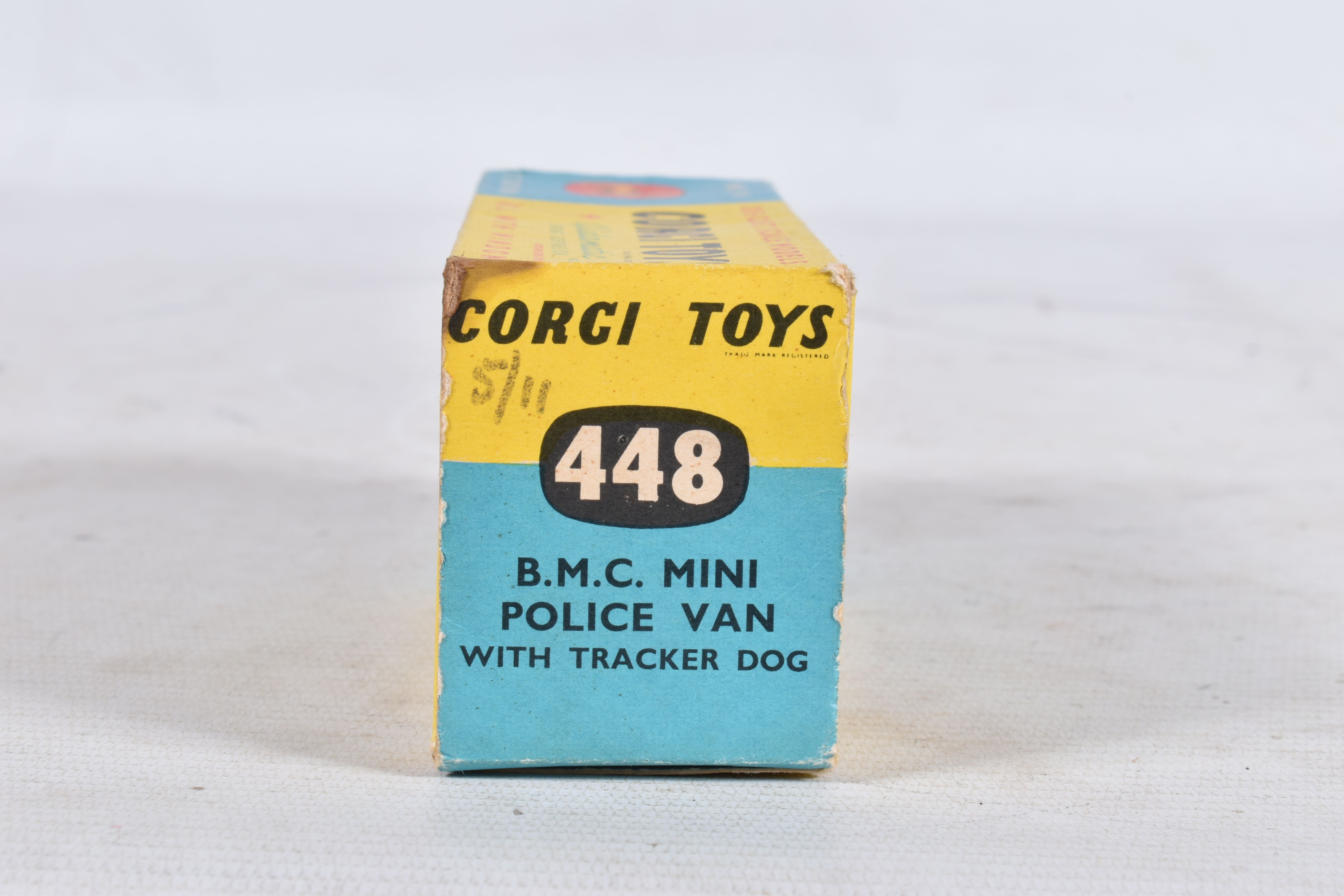 A BOXED CORGI TOYS B.M.C. MINI POLICE VAN WITH TRACKER DOG, No.448, appears complete with - Image 10 of 11