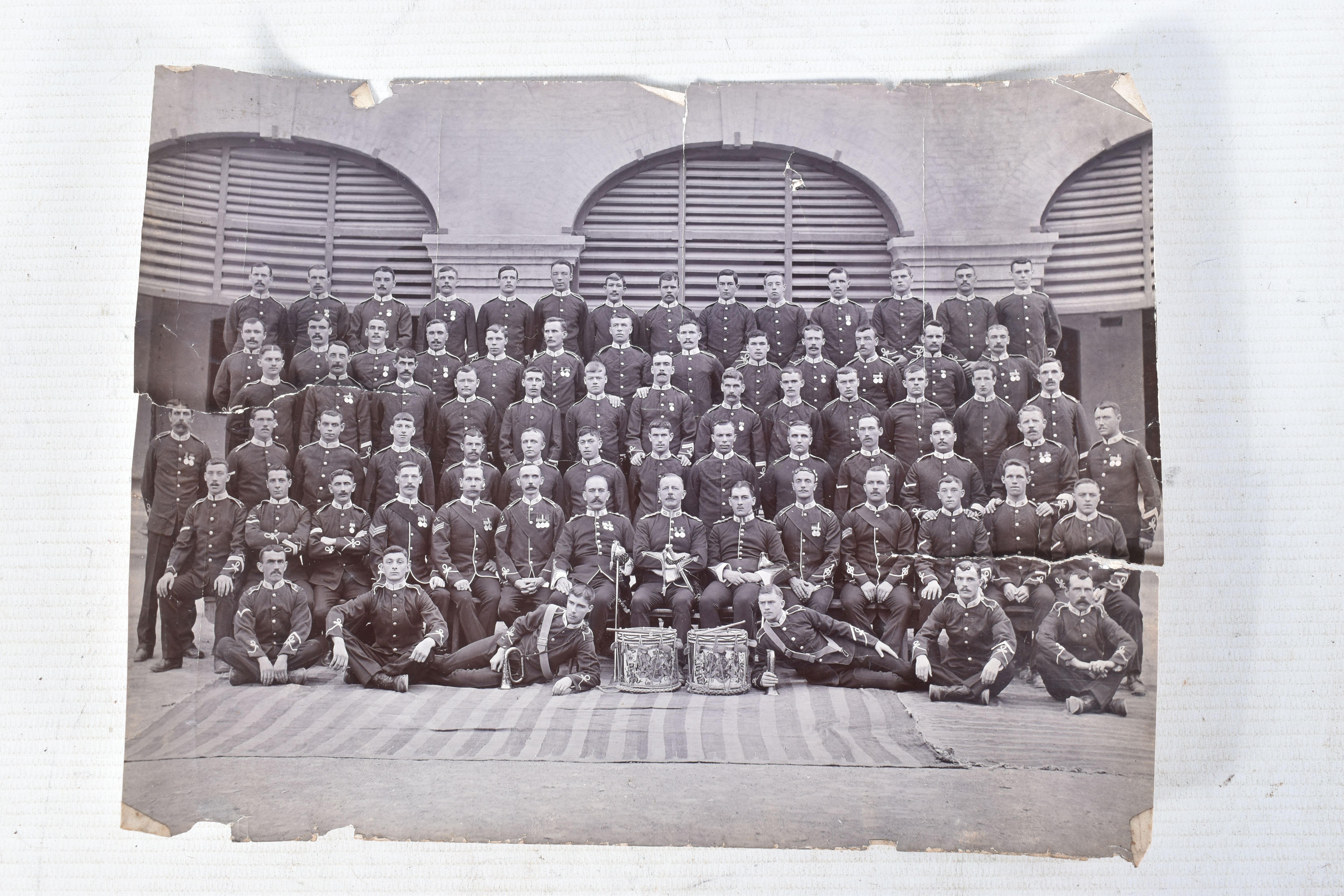 A NORTH STAFFORDSHIRE REGIMENT BOER WAR AND WWI 1914 MONS STAR TRIO OF MEDALS, the Boer War pair are - Image 24 of 25