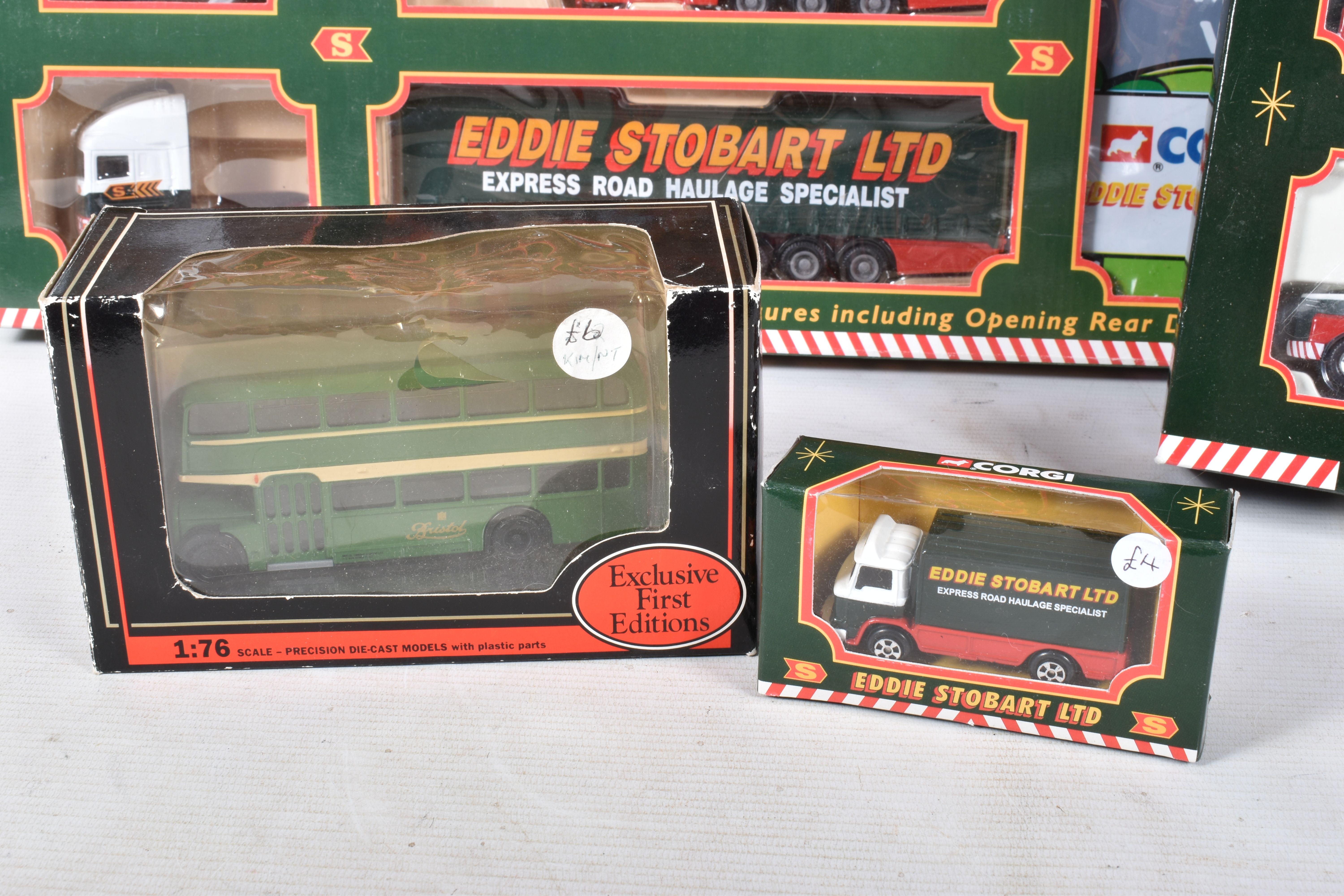 A QUANTITY OF BOXED CORGI EDDIE STOBART VEHICLES AND OTHER DIE-CAST MODELS, to include a Truck Set - Image 8 of 10