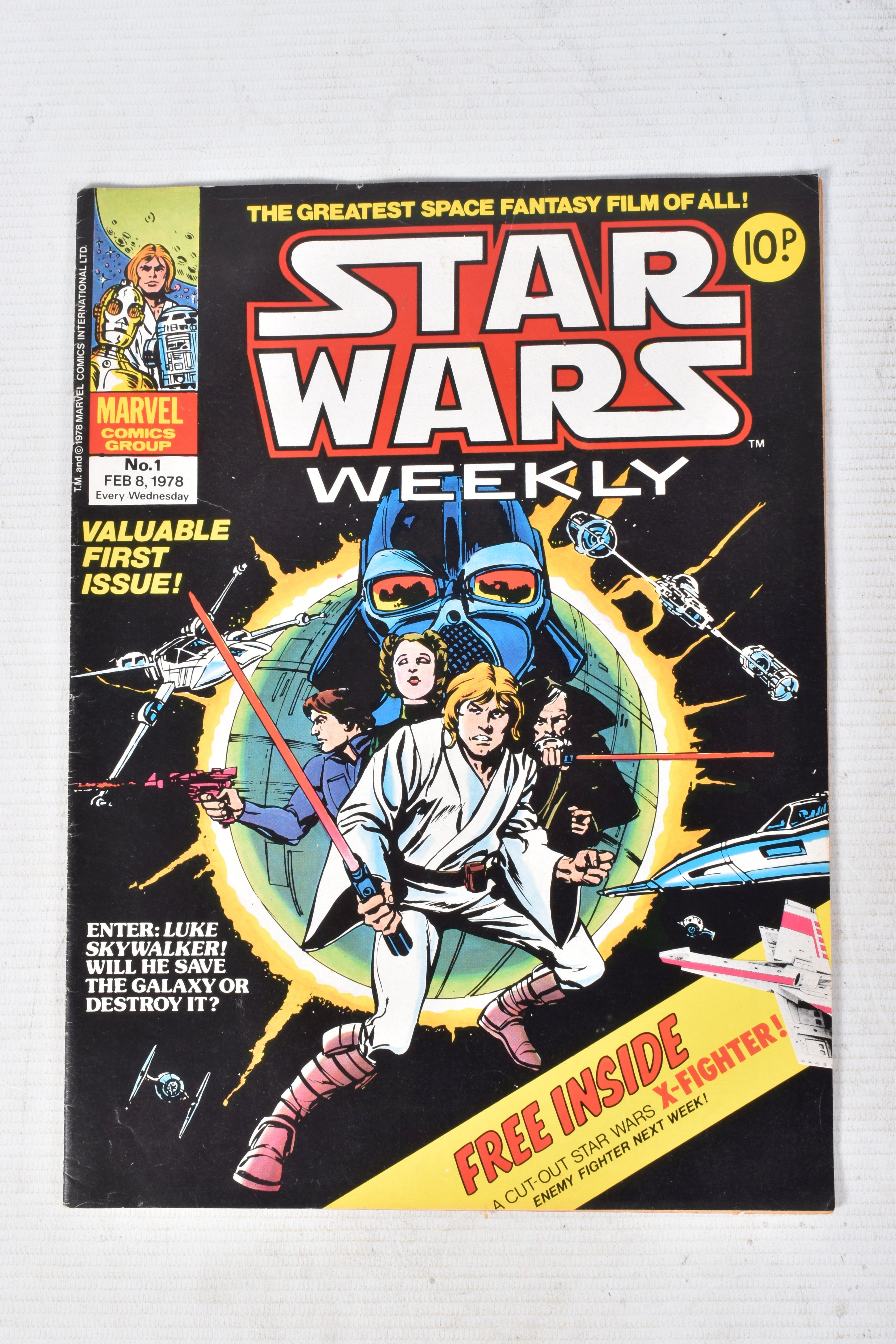 A MARVEL COMICS GROUP STAR WARS WEEKLY NO. 1 MAGAZINE, missing its free toy, dated Feb 8 1978, front - Image 2 of 15