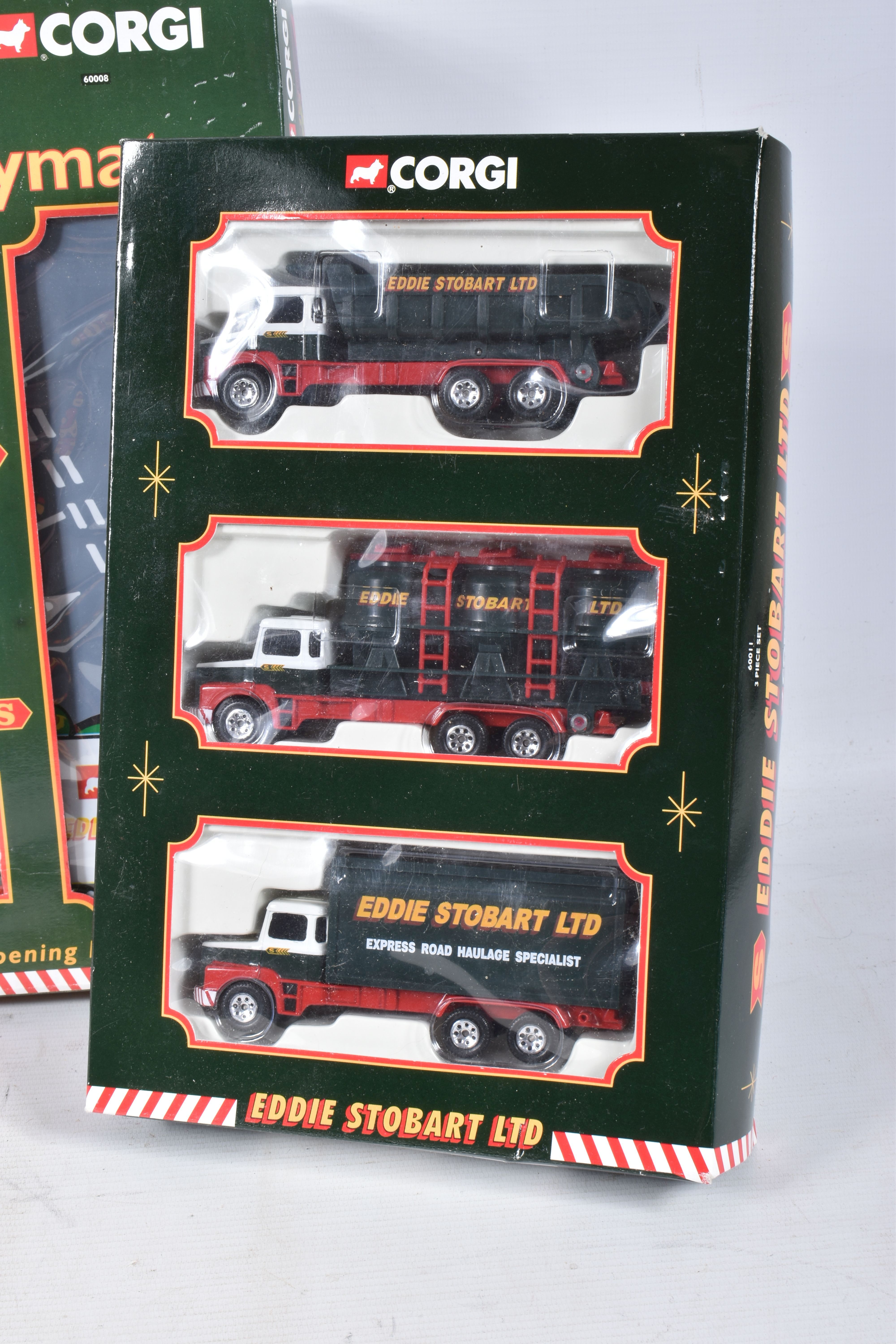 A QUANTITY OF BOXED CORGI EDDIE STOBART VEHICLES AND OTHER DIE-CAST MODELS, to include a Truck Set - Image 9 of 10