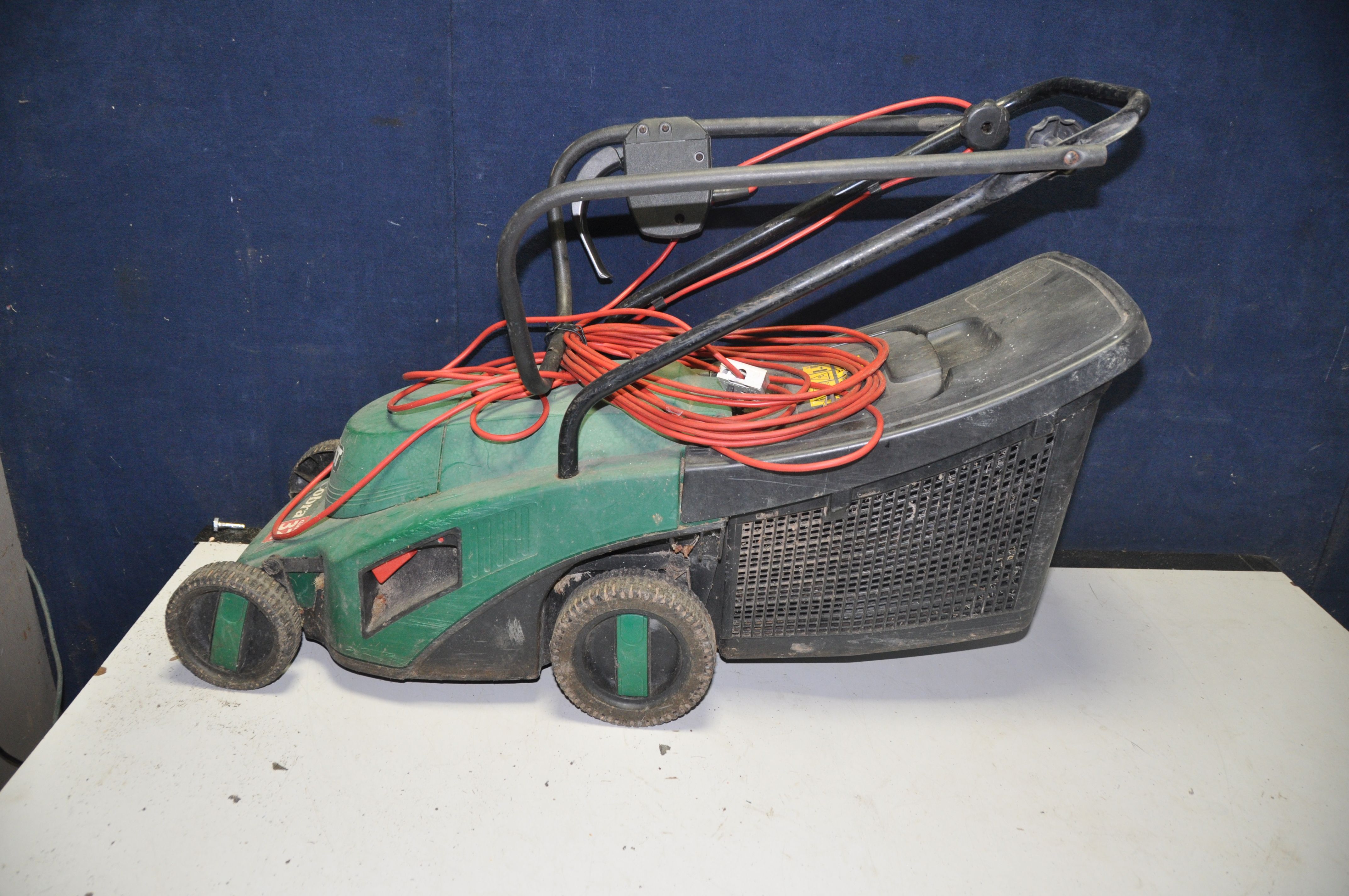 A QUALCAST COBRA QUIET 32 ELECTRIC LAWN MOWER (no blades fitted), a Black and Decker strimmer (no - Image 5 of 5