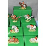 SEVEN BOXED JOHN BESWICK 'THELWELL' COLLECTION FIGURES, comprising Don't Tire Your Pony - Brown