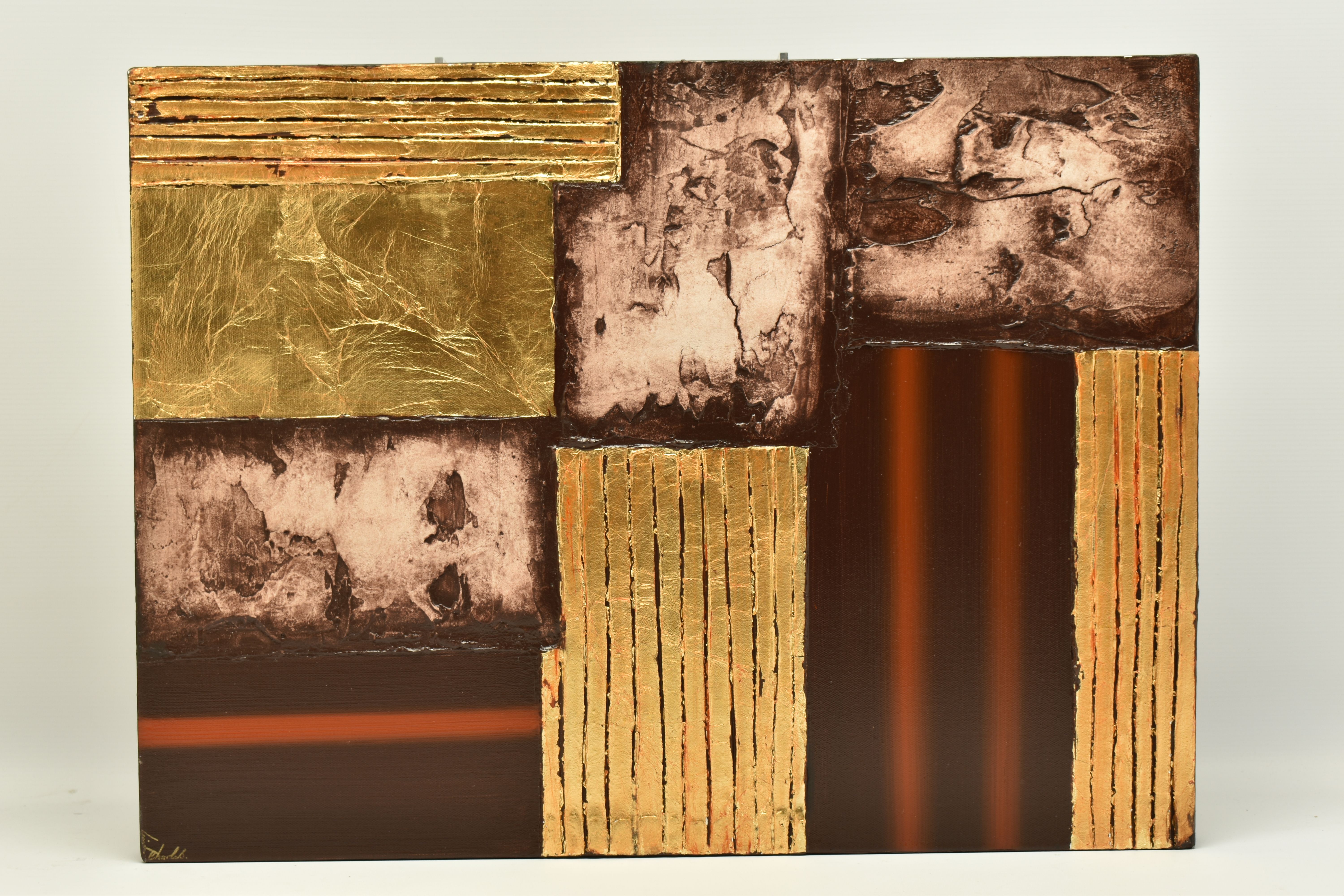 JANE CHARLES (BRITISH 1969) THREE ABSTRACT BOX CANVAS STUDIES, signed to bottom corners, mixed media - Image 2 of 16