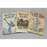 THREE ROALD DAHL BOOKS WITH ILLUSTRATIONS BY QUENTIN BLAKE, a first edition 'The BFG' published 1982