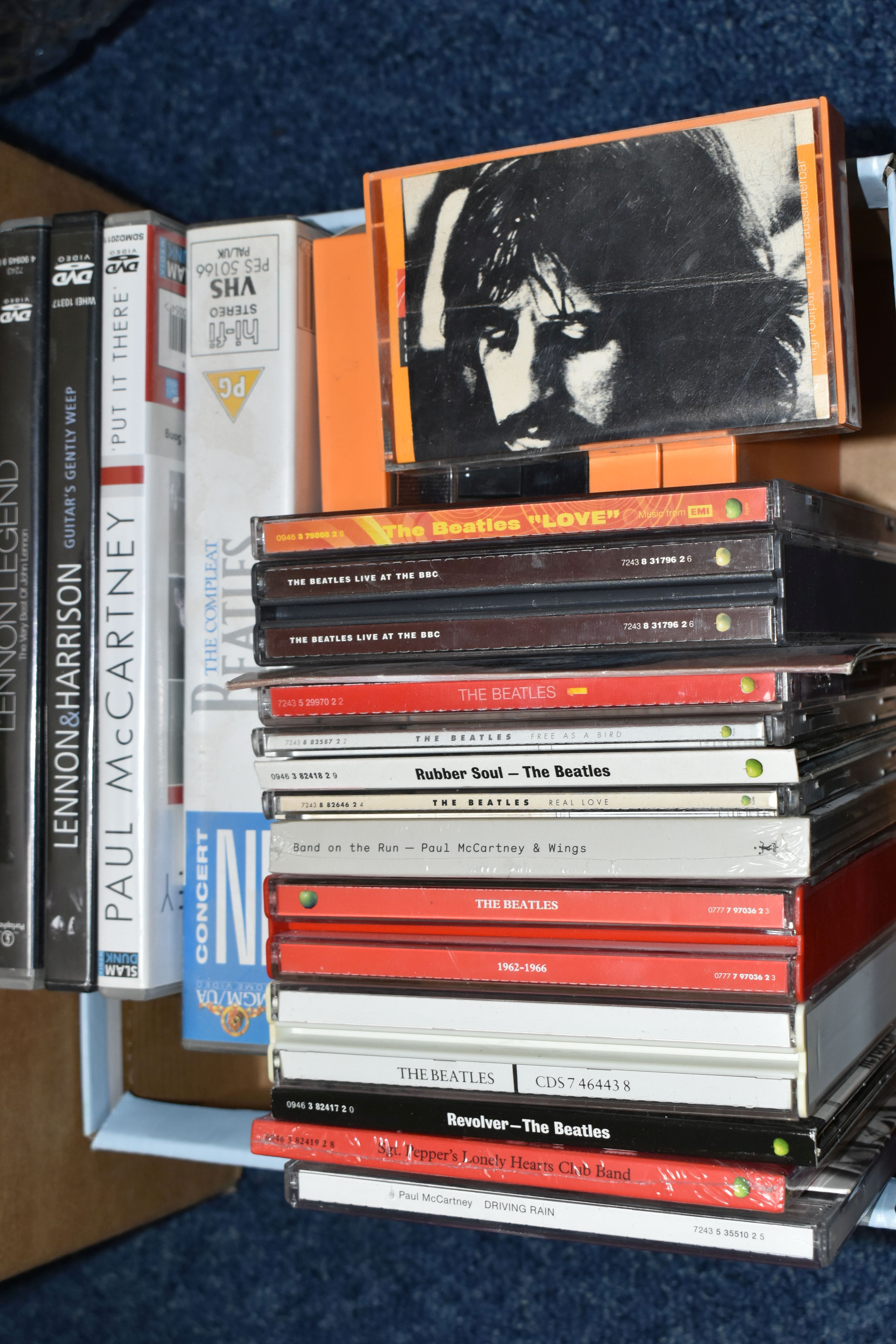 TWO BOXES AND A CASE OF RECORDS, CDS, DVDS, ETC, to include approximately seventy vinyl LPs, artists - Image 3 of 5