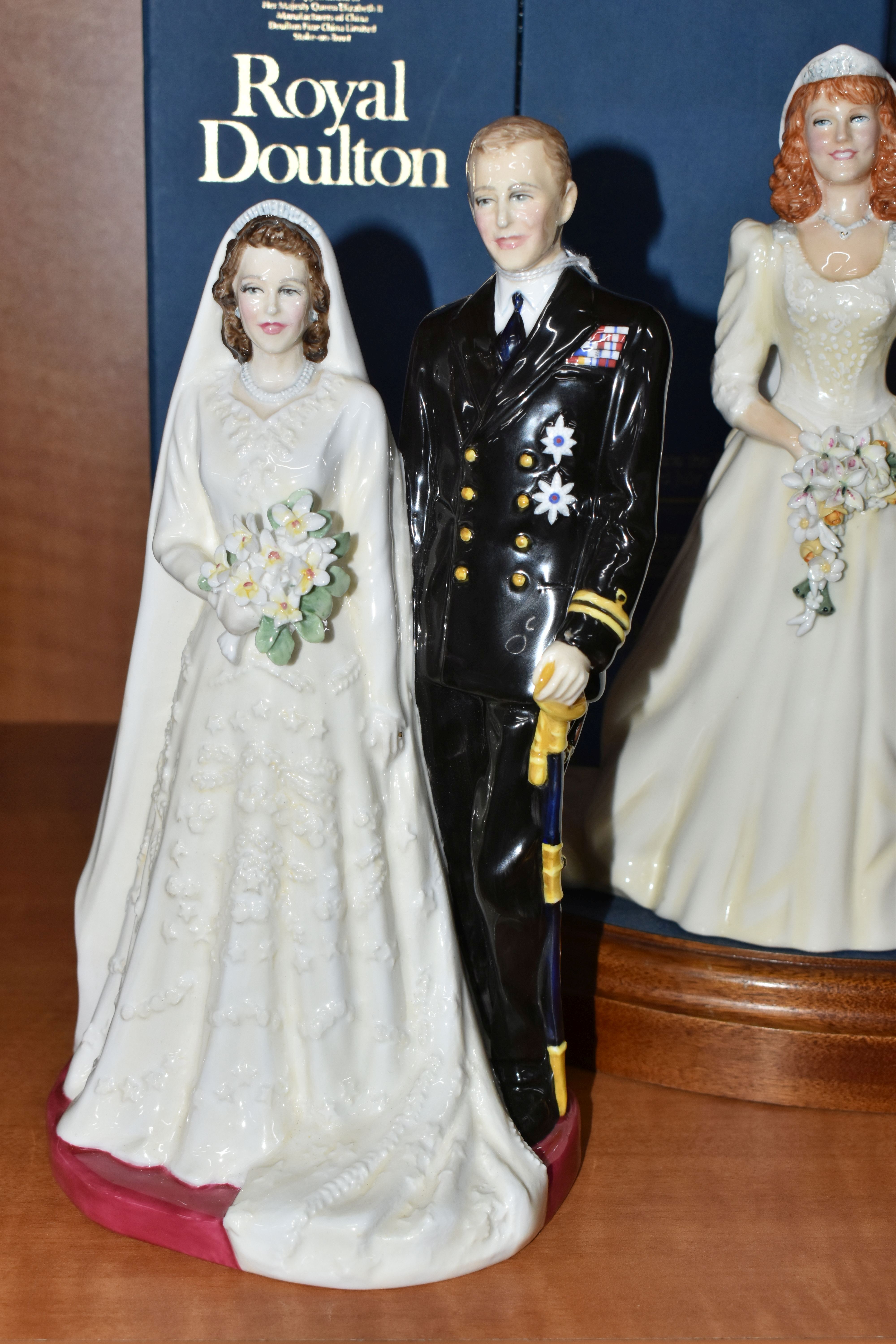 TWO ROYAL DOULTON LIMITED EDITION FIGURINES, comprising a 'HM The Queen and HRH The Duke of - Image 3 of 6