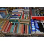 SIX BOXES OF BOOKS, to include general knowledge, business and finance, 20th century fiction,