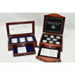 A BOXED DISPLAY OF EIGHT BU PURE SILVER COINS, to include a Canada 0.999 Silver Maple 2015, an