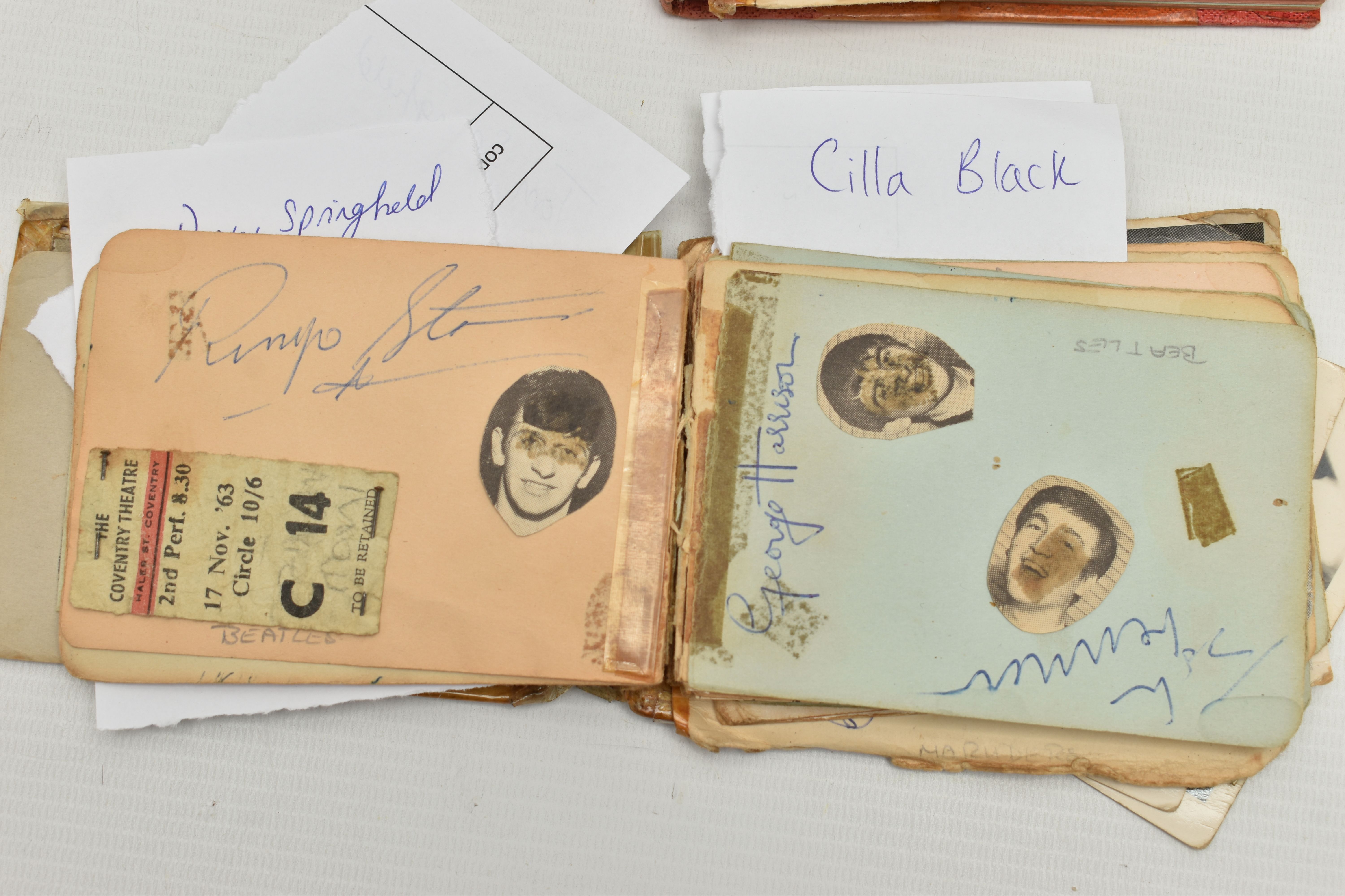 THE BEATLES AUTOGRAPHS, two autograph albums and two photographs, the Woburn Abbey autograph book is - Image 13 of 22