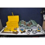 A 'BT' METAL TOOLBOX AND ANOTHER METAL TOOLBOX including tools such as a BT 87E Oscillator with