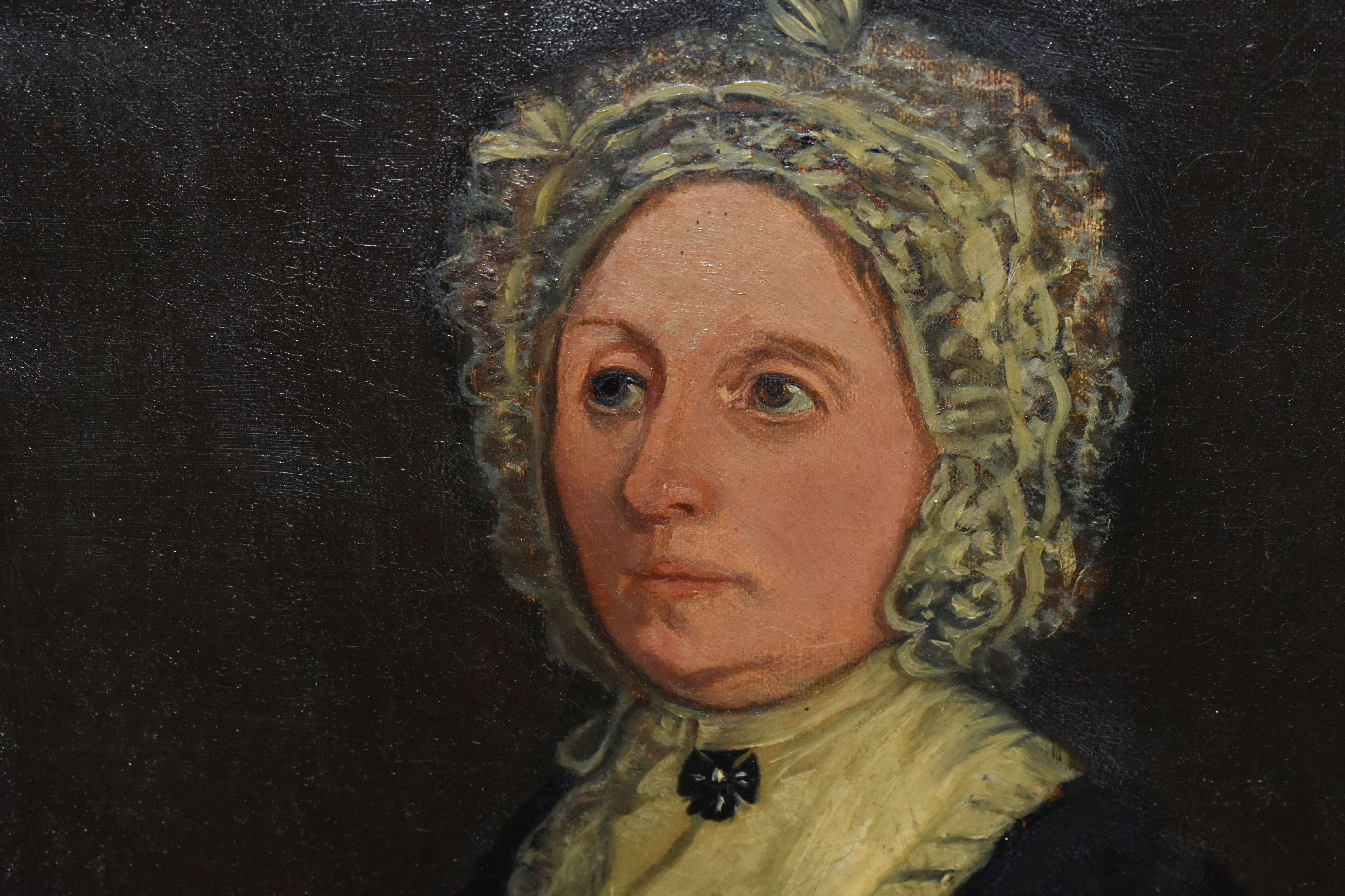 A MID 19TH CENTURY PORTRAIT REPUTED TO BE CATHERINE TENNENT (1779-1850), the sitter is wearing a - Image 3 of 4