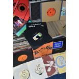 AN ALUMINIUM AND A VINYL SINGLES CASE CONTAINING APPROX ONE HUNDRED AND SEVENTY 7in SINGLES