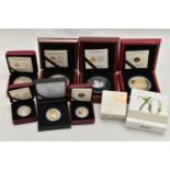 A DISPLAY OF SILVER AND SILVER PROOF COINS, to include Royal Canadian Mints 2013 Proof like 5
