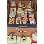 A BOX AND LOOSE BOXED ROYAL DOULTON BUNNYKINS FIGURES, eighteen figures comprising Santa