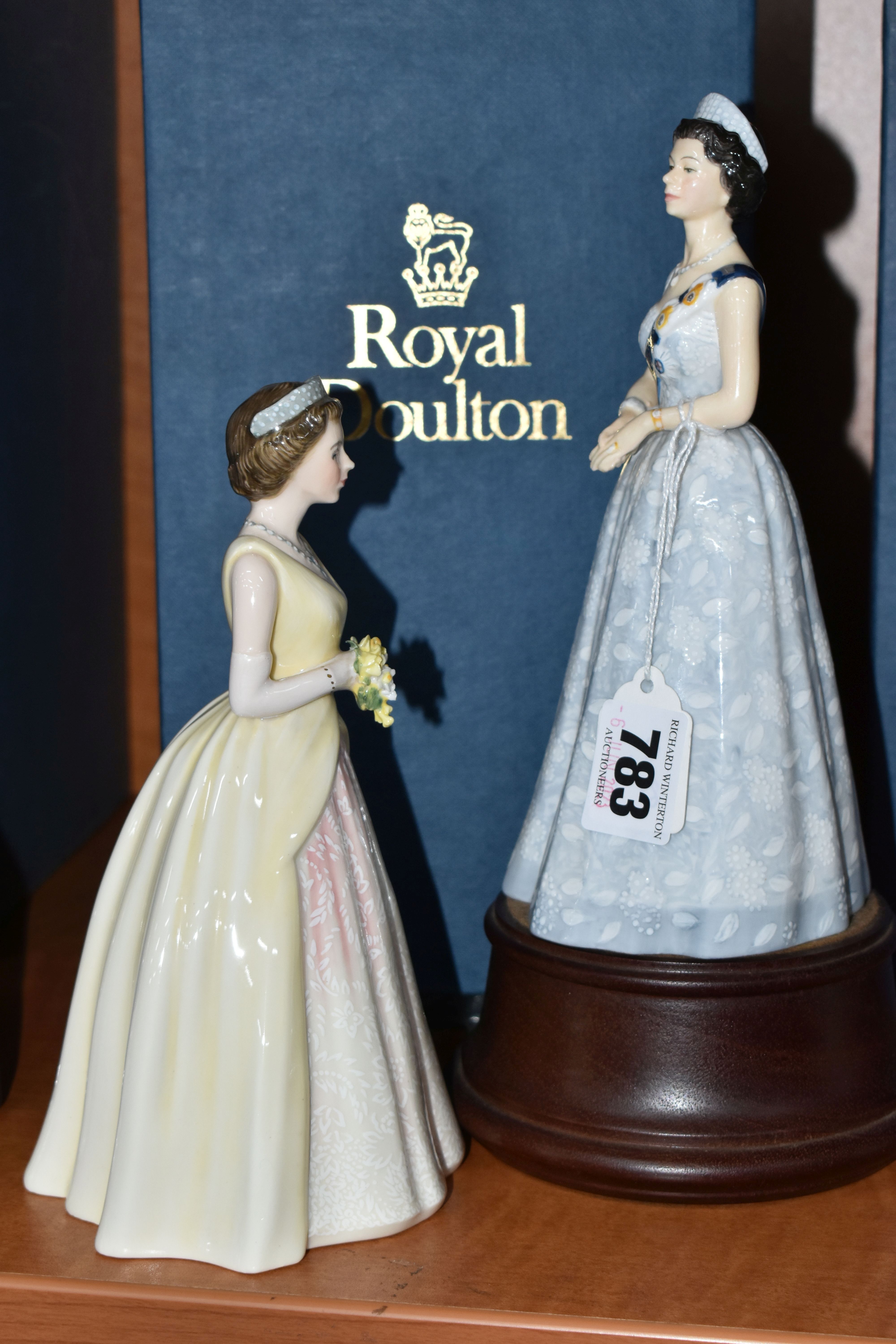 TWO ROYAL DOULTON FIGURINES OF HM QUEEN ELIZABETH II, limited editions, comprising a boxed ' - Image 4 of 6