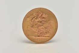 AN ELIZABETH II FULL GOLD SOVEREIGN COIN, depicting George and the Dragon dated 1966, approximate