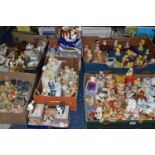 SEVEN BOXES OF ASSORTED FIGURINES, to include Teddy In Transit bears, Sandringham bears, Cherished