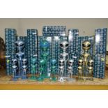 THIRTEEN BOXED ALIEN FIGURES, comprising four large figures made by Shudehill Giftware in metallic