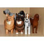 SIX LARGE BESWICK DOGS, comprising Wire-haired Terrier, model no. 963, Irish Setter, model no.