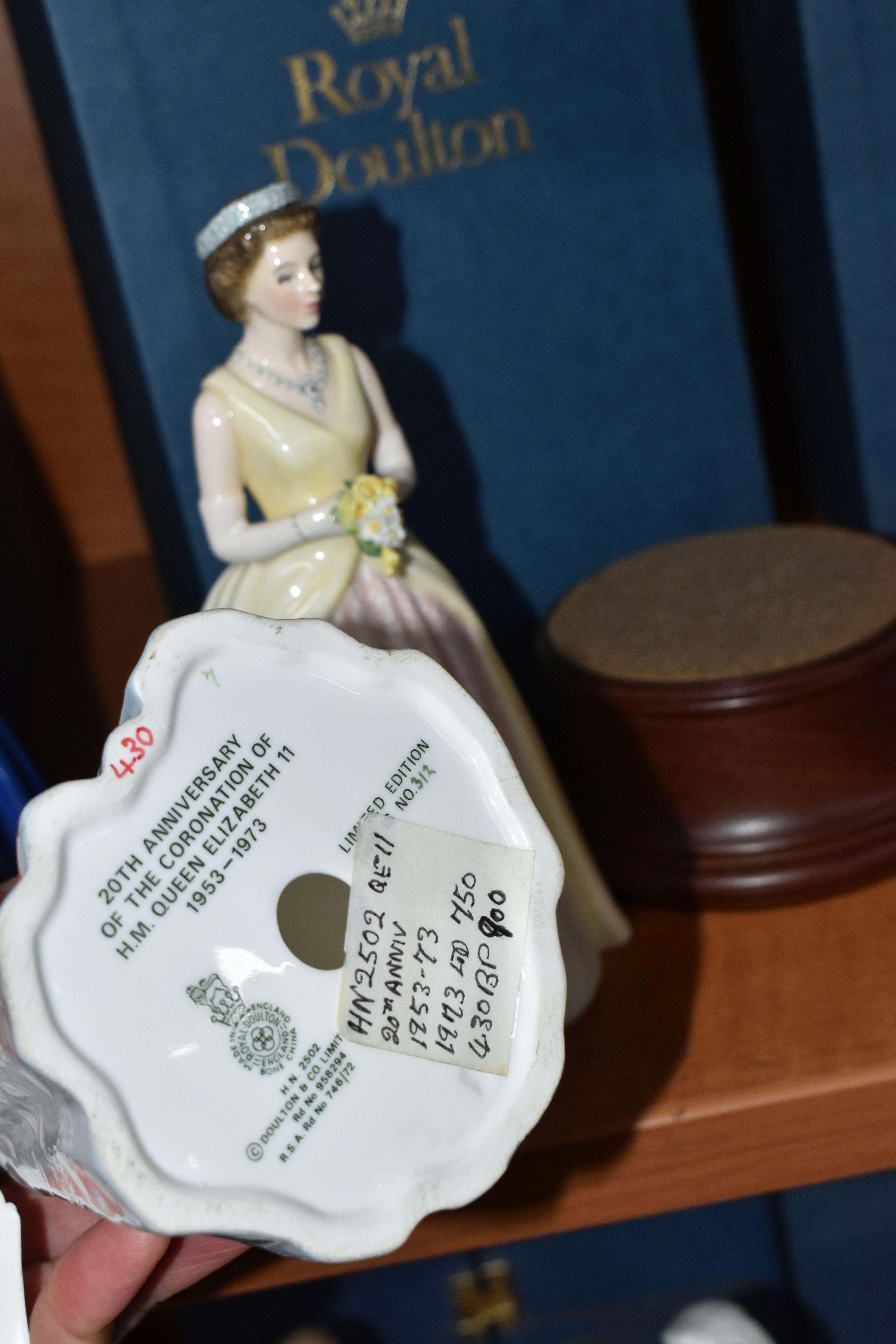 TWO ROYAL DOULTON FIGURINES OF HM QUEEN ELIZABETH II, limited editions, comprising a boxed ' - Image 6 of 6
