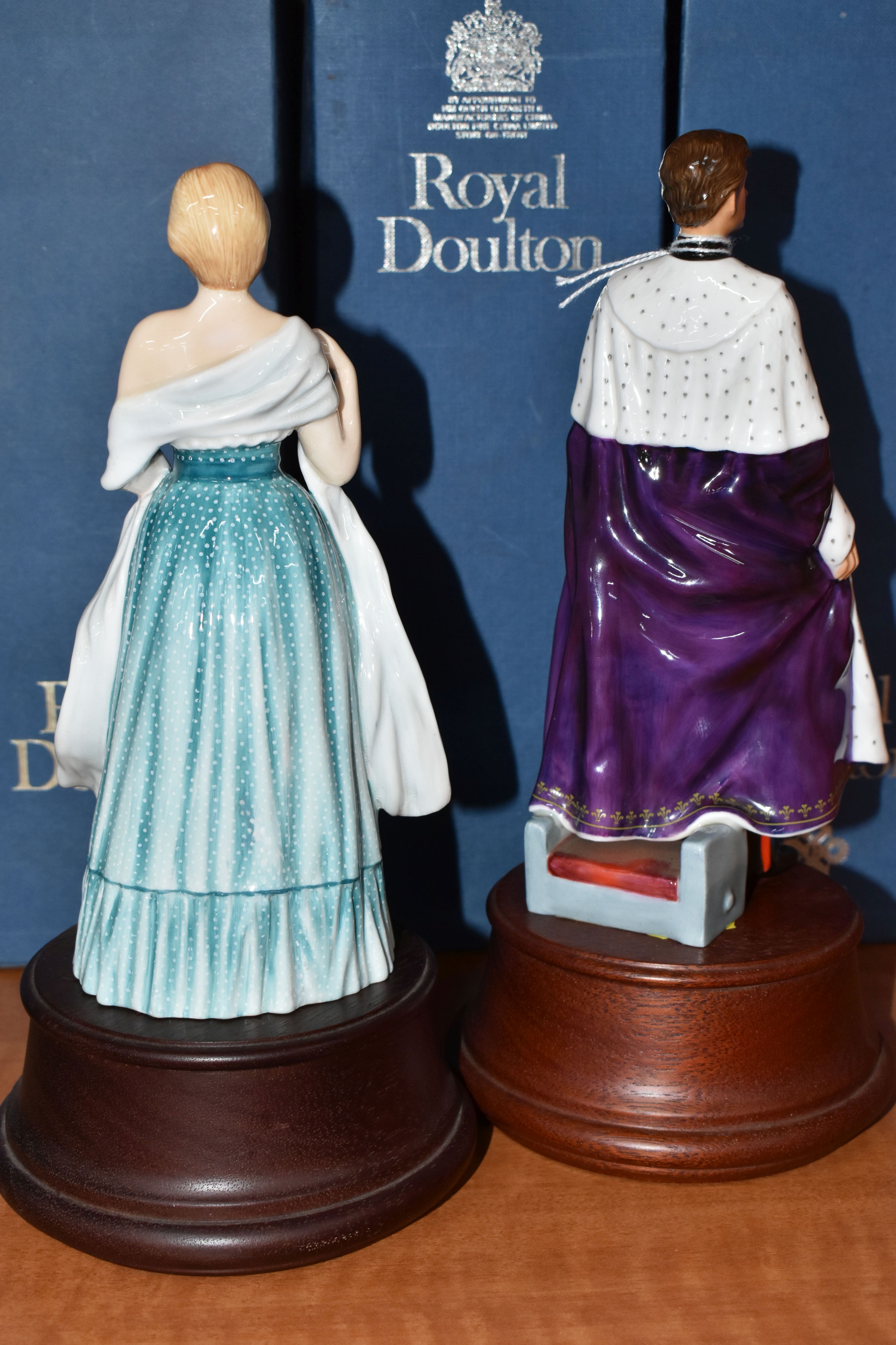 TWO BOXED ROYAL DOULTON FIGURINES, comprising HRH The Prince of Wales HN2883, numbered to base 217/ - Image 4 of 6