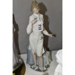 TWO LLADRO FIGURES, comprising Female Physician no 5197, designed by Salvador Debon 1984, retired