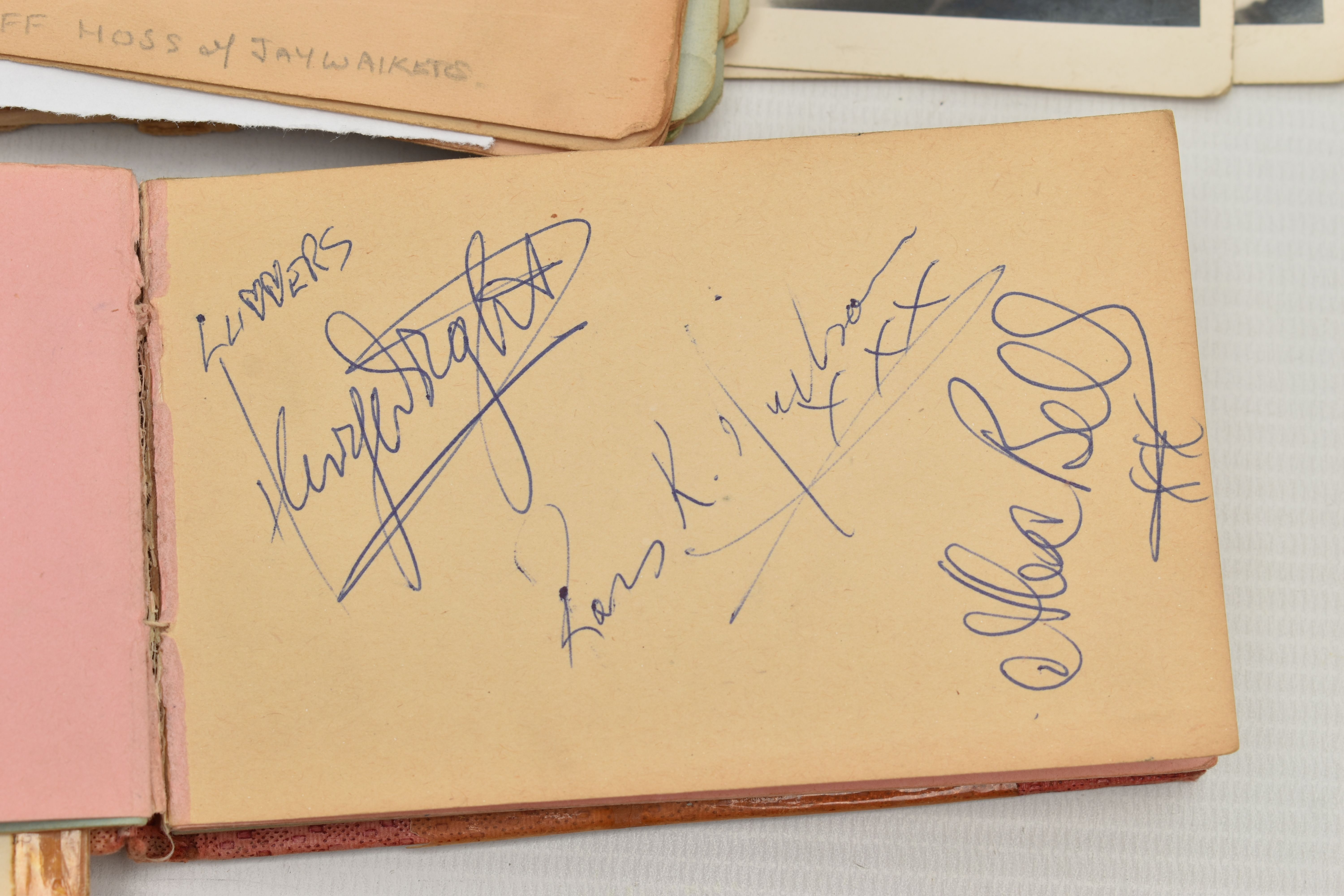THE BEATLES AUTOGRAPHS, two autograph albums and two photographs, the Woburn Abbey autograph book is - Image 6 of 22