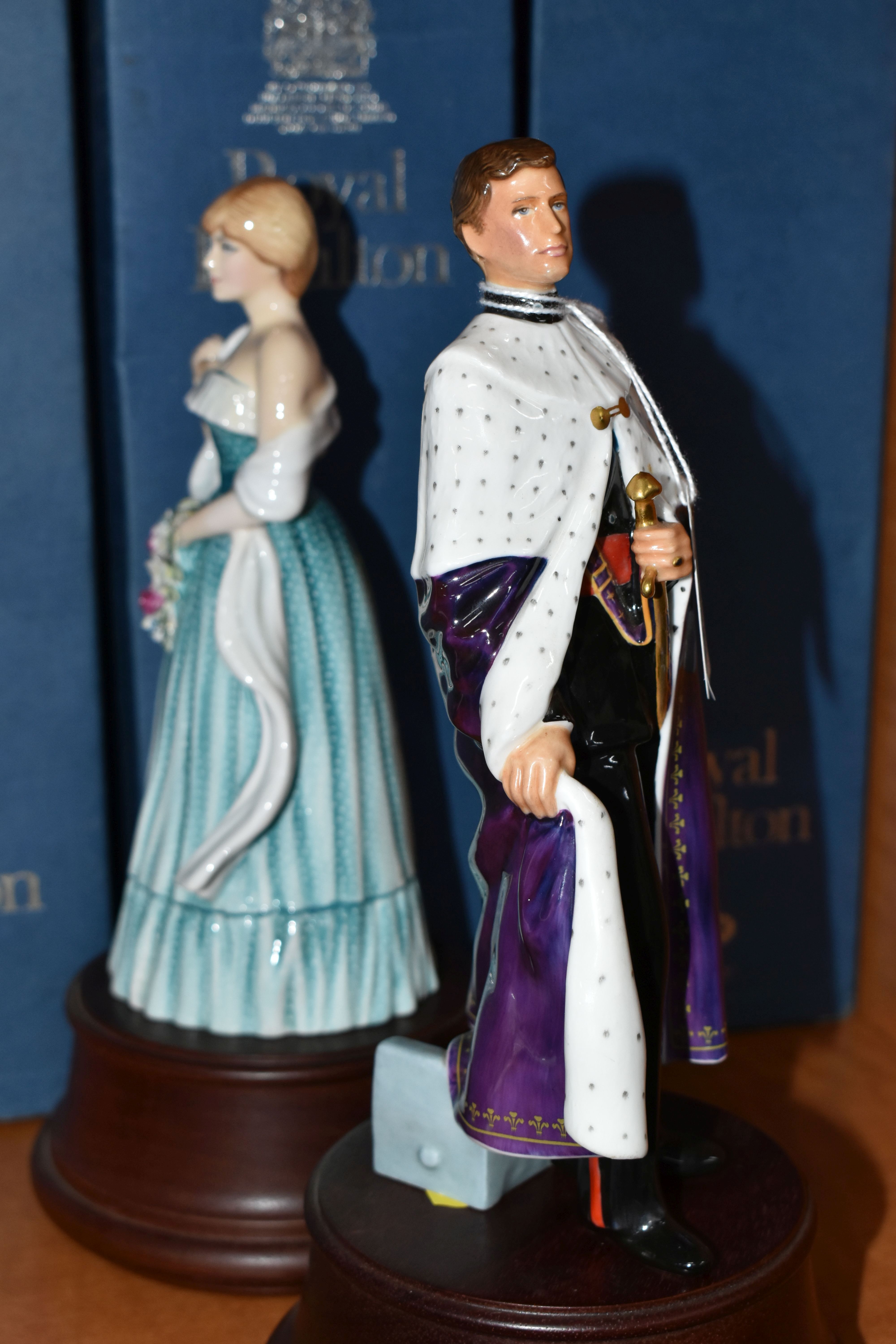 TWO BOXED ROYAL DOULTON FIGURINES, comprising HRH The Prince of Wales HN2883, numbered to base 217/ - Image 5 of 6
