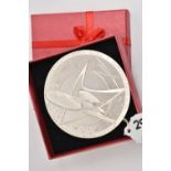 A SILVER STAR TREK MEDALLION, The Motion Picture, 15th Anniversary 1979-1994, with Calander to the