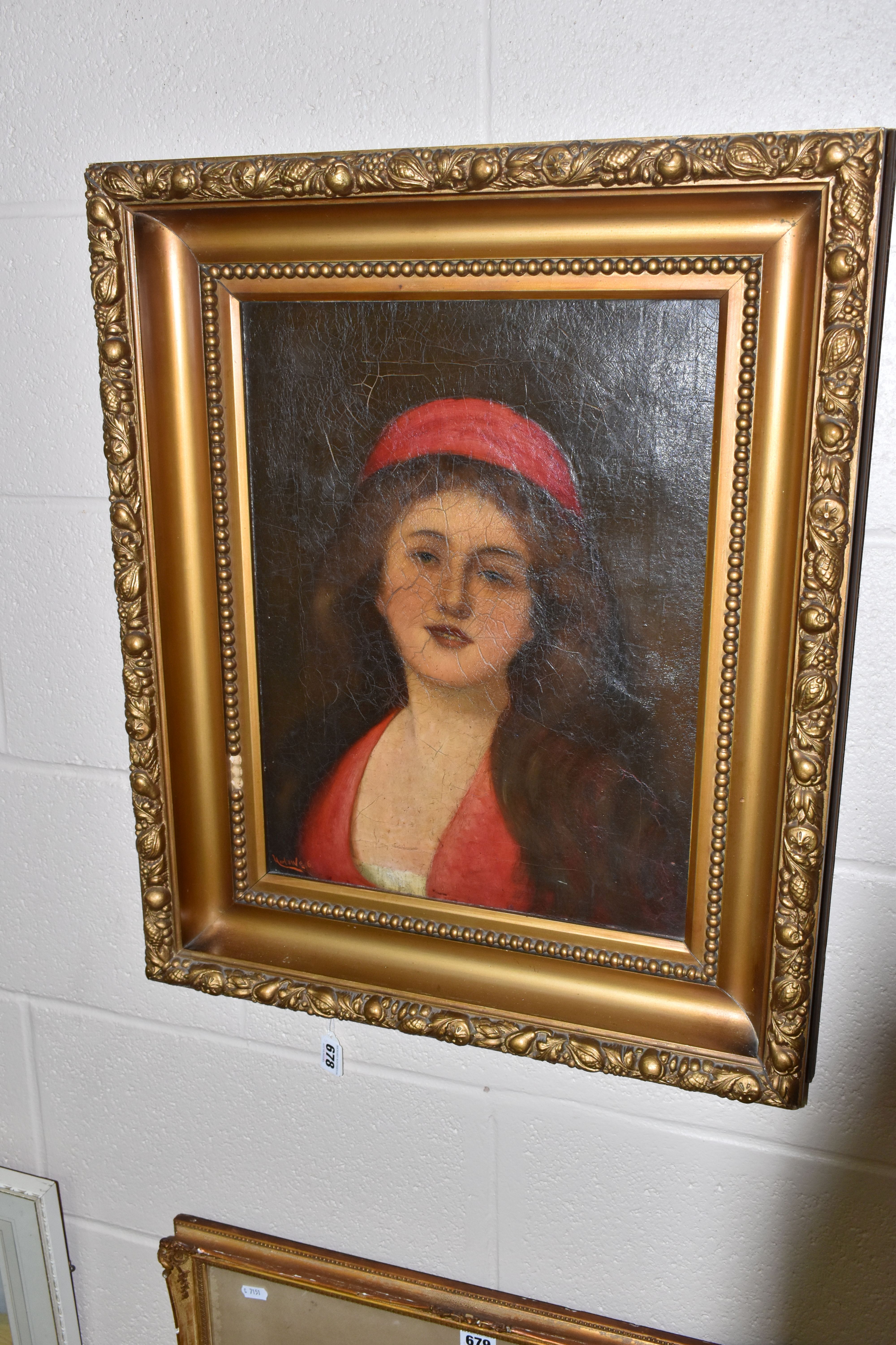 HARLOWE (LATE 19TH / EARLY 20TH CENTURY) A HEAD AND SHOULDERS PORTRAIT OF A FEMALE FIGURE, she is - Image 2 of 5