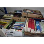 Six Boxes of BOOKS containing approximately 155-160 miscellaneous titles in hardback and paperback