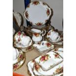 THIRTY FIVE PIECES OF ROYAL ALBERT OLD COUNTRY ROSES TEA, GIFT AND DINNER WARES, comprising a