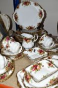 THIRTY FIVE PIECES OF ROYAL ALBERT OLD COUNTRY ROSES TEA, GIFT AND DINNER WARES, comprising a